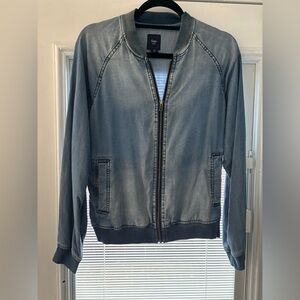 Gap light weight zip up denim jacket